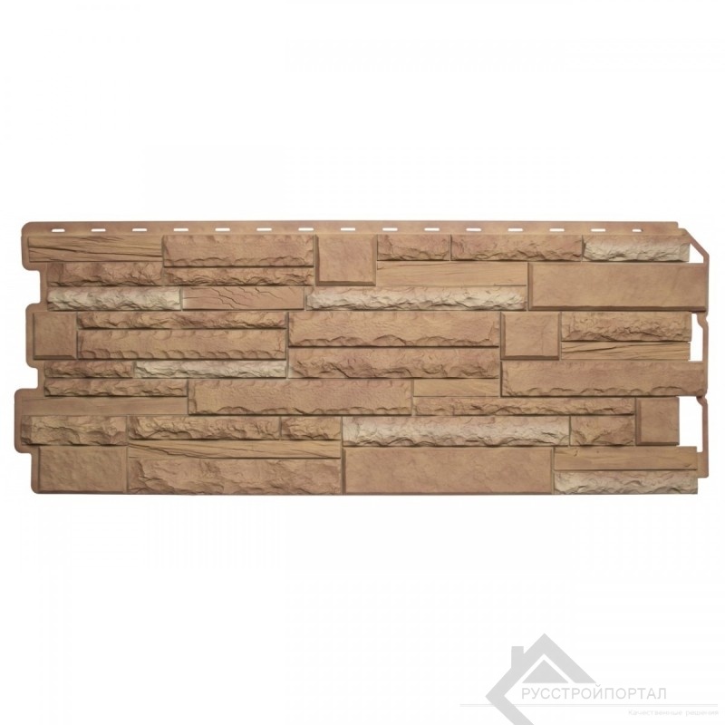 Фасадная панель Альта-Профиль Скалистый камень Памир Комби 1168х448 мм