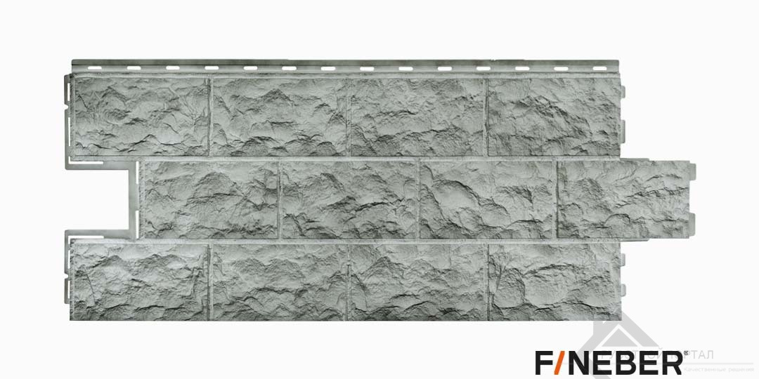 Светло-серый Фасадная панель колл. ДАЧНЫЙ ДОЛОМИТ (1115 х 450 мм) 
